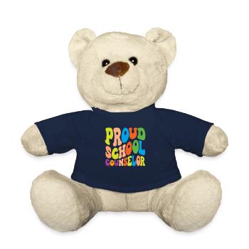 Proud School Counselor Inspiration - Teddy Bear - french navy - Front