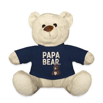 Papa Bear – Un design amusant pour les pères - Nounours - bleu marine - Devant
