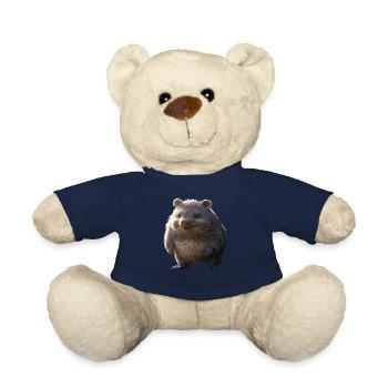 Wombat Australien Beuteltier Süßer Wombat - Teddy - French Navy - Vorne
