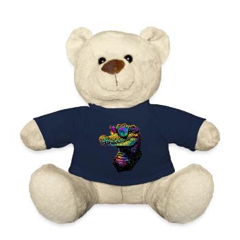 Krokodil Alligator Reptilien Kroko Liebe Krokodile - Teddy - French Navy - Vorne
