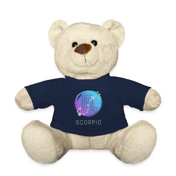 Horoscope du zodiaque Scorpion Signe du zodiaque - Nounours - bleu marine - Devant