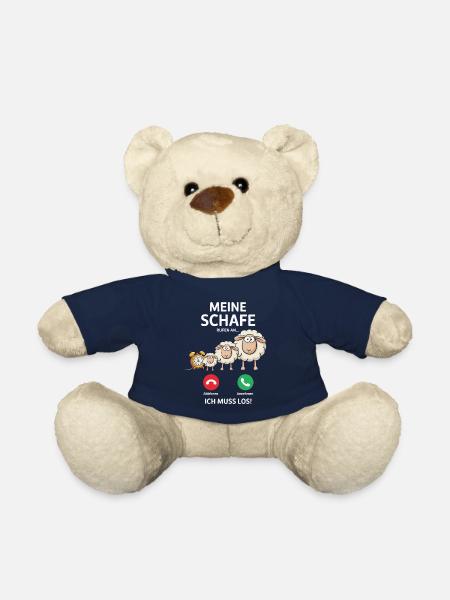 Mes moutons m’appellent – Funny Farm Design - Nounours - bleu marine
