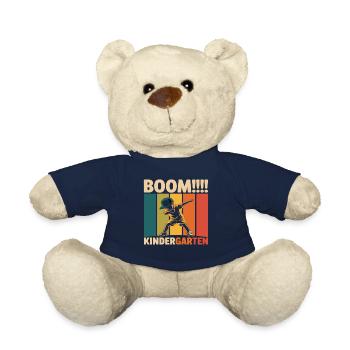 Lustiges Kindergarten Dab Design für Kinder - Teddy - French Navy - Vorne