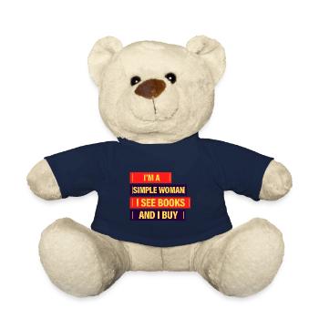 I'm A Simple Woman, I See Books And I Buy 4 - Teddy - French Navy - Vorne