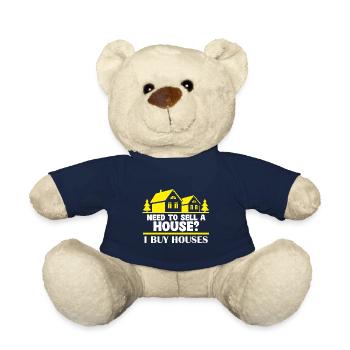 Do you need a house to sell I'm buying - Teddy Bear - french navy - Front