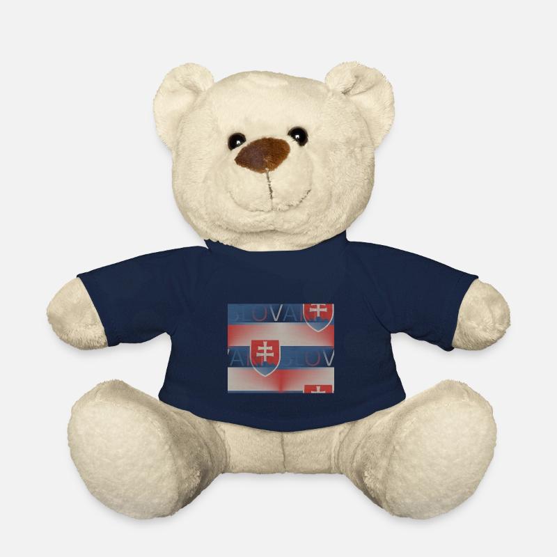 Slovaquie drapeau - Design d’art - Nounours - bleu marine