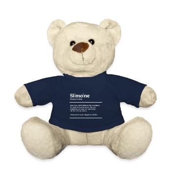 Simone Name Definition Design für stolze Simones - Teddy - French Navy - Vorne