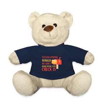 Postal Worker, I don't know where your check is 4 - Teddy Bear - french navy - Front