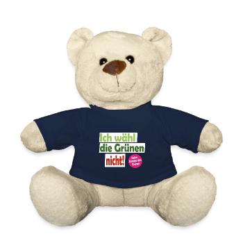 Ich wähl die Grünen nicht! Keine Stimme den Grünen - Teddy - French Navy - Vorne