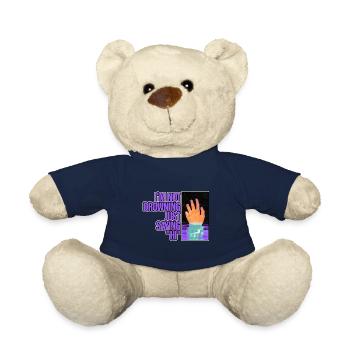 I'm Not Drowning, Just Saying Hi 2 - Teddy Bear - french navy - Front