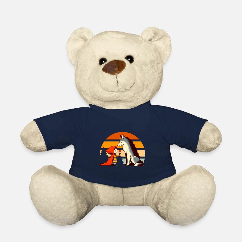 Märchen Rotkäppchen und der Wolf Wald Niedlich - Teddy - French Navy