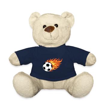 Soccer Flame - Teddy Bear - french navy - Front