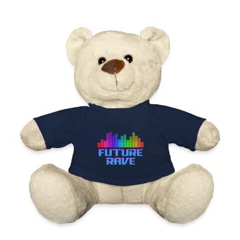Future Rave Psychedelic Trip Trance Festival - Nounours - bleu marine - Devant