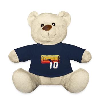 Fußball Torwart 10. Geburtstag Keeper - Teddy - French Navy - Vorne