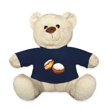 Krapfen Faschingskrapfen Berliner Pfannkuchen - Teddy - French Navy - Vorne