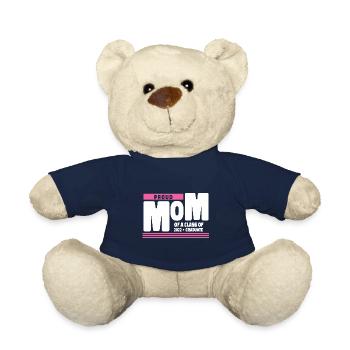 Proud Mom of A Class of 2022 Graduate Gift Senior - Teddy Bear - french navy - Front