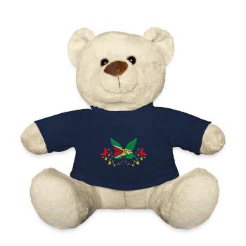 Guyana Guyana Guyana Drapeau Papillons - Nounours - bleu marine - Devant