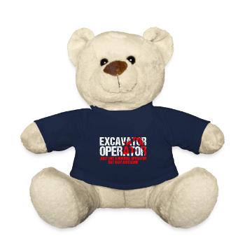Excavator operator for excavators and sand excavators - Teddy Bear - french navy - Front