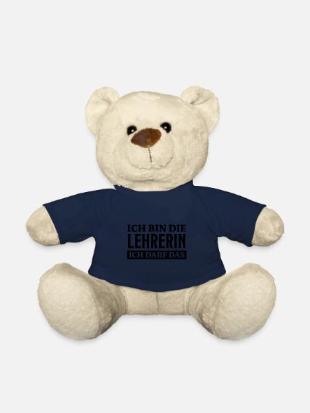 Lehrerin Spruch Lehrer Lustiges Lehrerin Geschenk - Teddy - French Navy