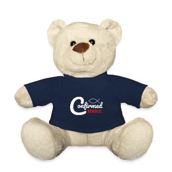 Catholic Confirmation Confirmed Catholic - Teddy Bear - french navy - Front
