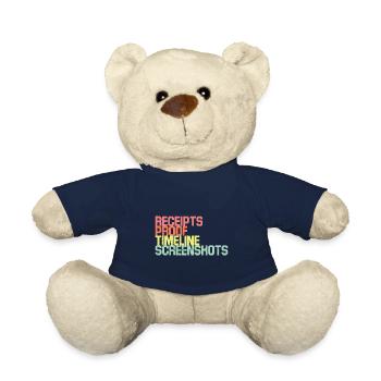 Receipts Timeline Screenshot Witty Retorts Snappy - Teddy Bear - french navy - Front