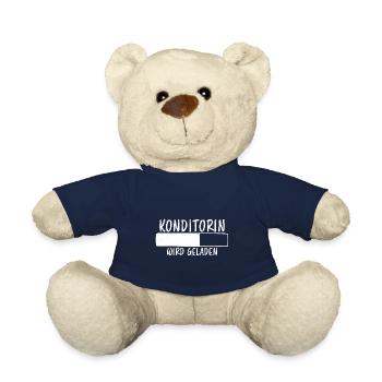 Konditorin Spruch Backen Witz Konditorin Geschenk - Teddy - French Navy - Vorne