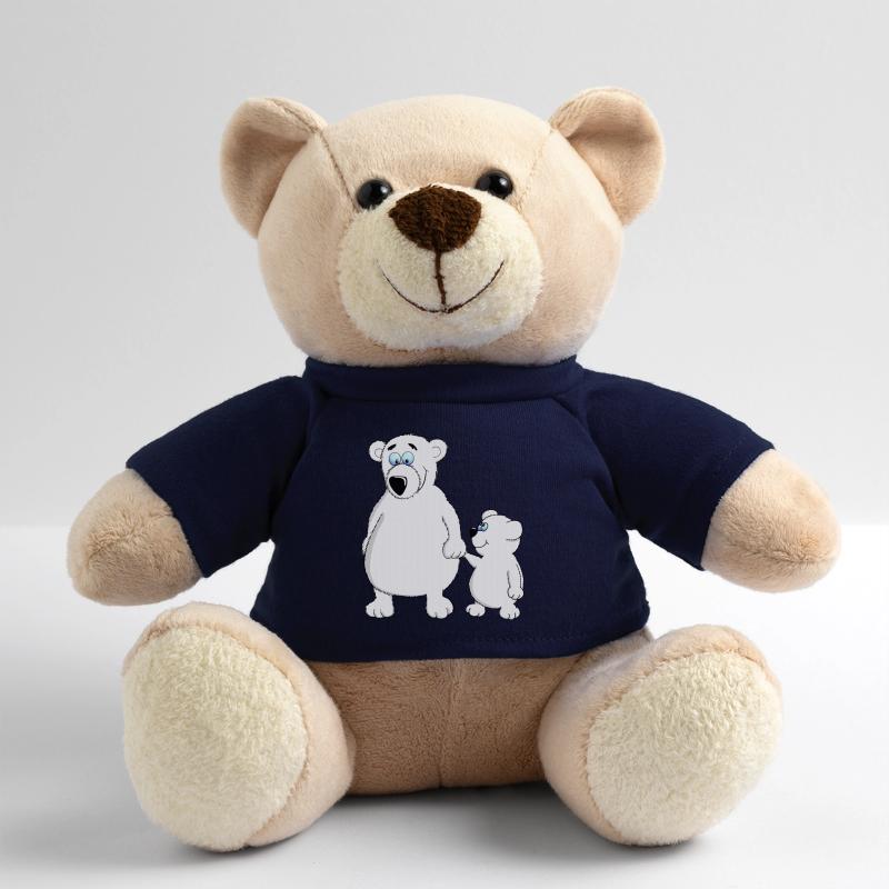 Drolliger Baby Bär mit Papa oder Mama Teddy