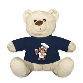 Teddy Eiscreme Konditor Süßigkeiten Eisdiele Kind - Teddy - French Navy - Vorne
