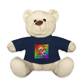 Einschulung Junge 1. Klasse Schulkind - Teddy - French Navy - Vorne