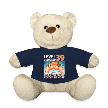 39. Geburtstag Gamer Videospiele - Teddy - French Navy - Vorne