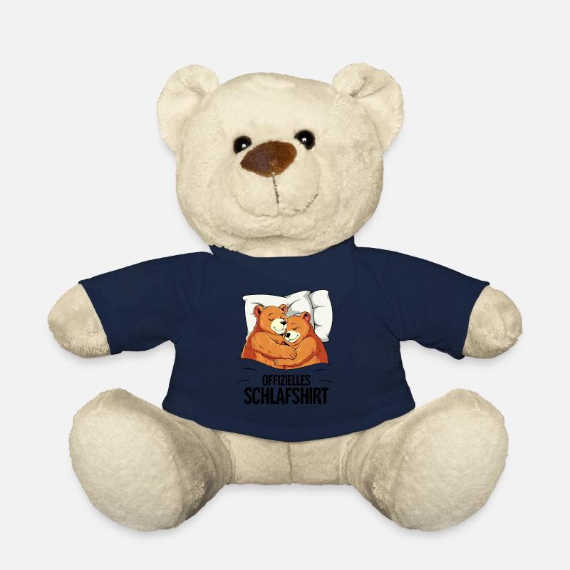 Offizielles Schlafshirt Bär - Teddy - French Navy