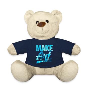 Art Art Teacher Artist Painting Art Gift - Teddy Bear - french navy - Front