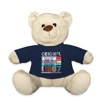 Original Juin 1987 35e anniversaire Cadeau Hommes - Nounours - bleu marine - Devant