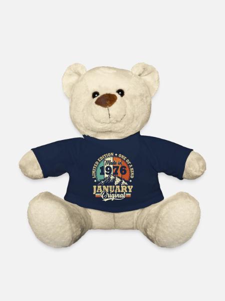 Geburtstagsgeschenk Januar 1976 Vintage Retro - Teddy - French Navy
