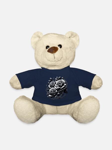Illustrations de Roses gothiques - Nounours - bleu marine