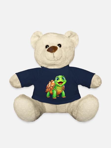 Méga Tortue Mignonne - Nounours - bleu marine
