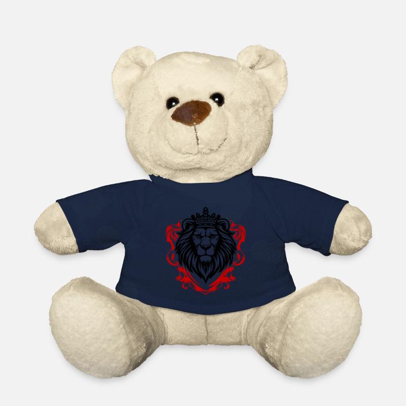 Löwe Kopf Schild Krone König - Teddy - French Navy