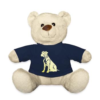 Boxer Hund Silhouette - Teddy - French Navy - Vorne