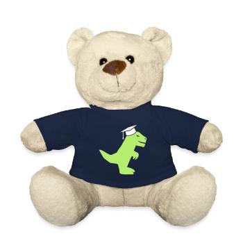 Dinosaure T-Rex avec obtention du diplôme de mortier, examen - Nounours - bleu marine - Devant