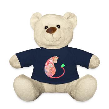 cat with fee e 106 - Teddy Bear - french navy - Front
