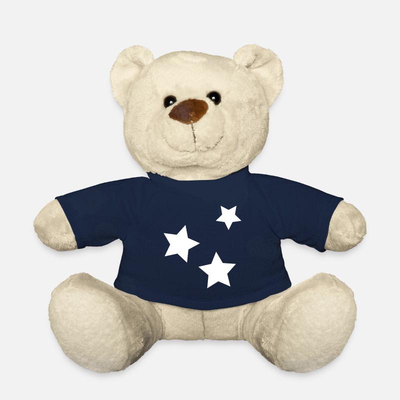 Sterne Motiv Design Selbst Gestalten Geschenk - Teddy - French Navy