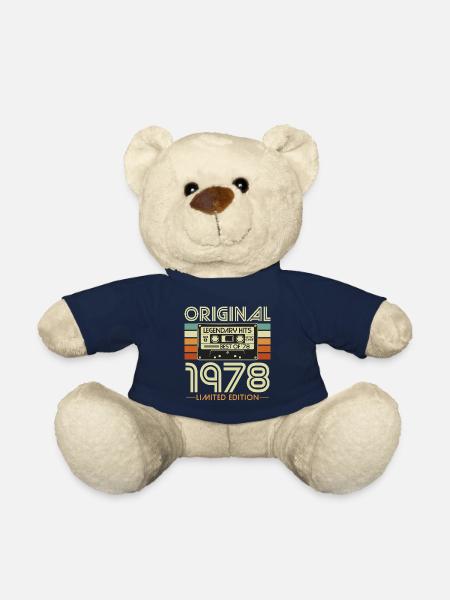 Original 1978 Vintage Vintage Birthday Retro - Nounours - bleu marine