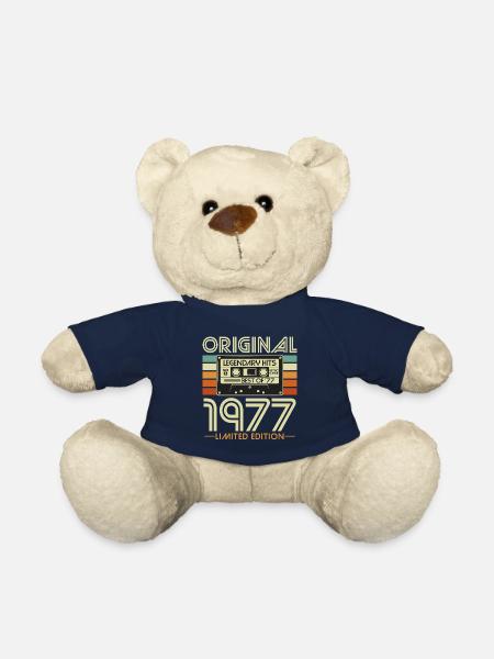Original 1977 Vintage Vintage Birthday Retro - Nounours - bleu marine