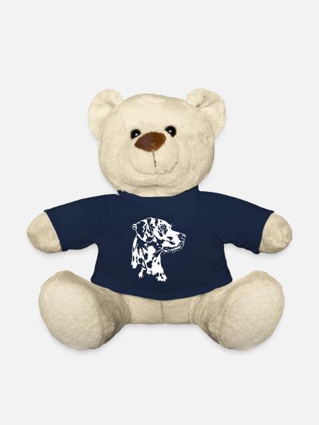 Portrait Dalmatien Chien Chien Wilsigns - Nounours - bleu marine