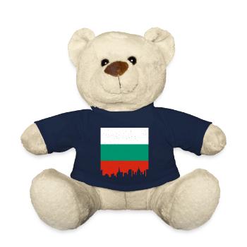 Bulgarien Flagge Bulgarische Fahne Goldstrand - Teddy - French Navy - Vorne