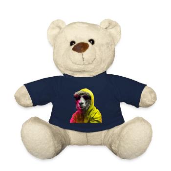 Schaf mit Sonnenbrille Bunt Coole Schaf Waldtier - Teddy - French Navy - Vorne