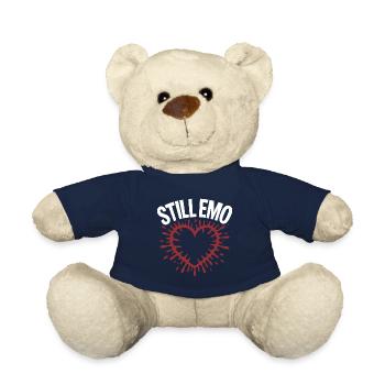 Still emo! Goth Emo Alternative Aesthetic - Teddy Bear - french navy - Front