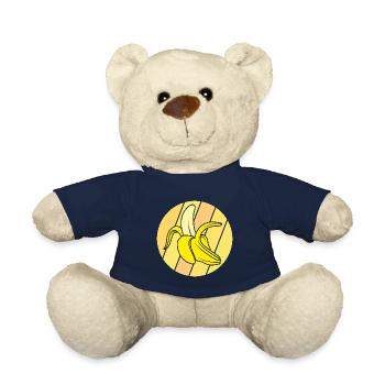 banana - Teddy Bear - french navy - Front