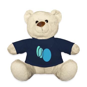 Circles - ellipses #3 - playing with geometry - Teddy Bear - french navy - Front
