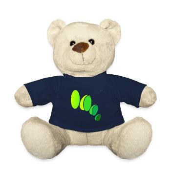 Ellipses #5 - playing with geometry - Teddy Bear - french navy - Front
